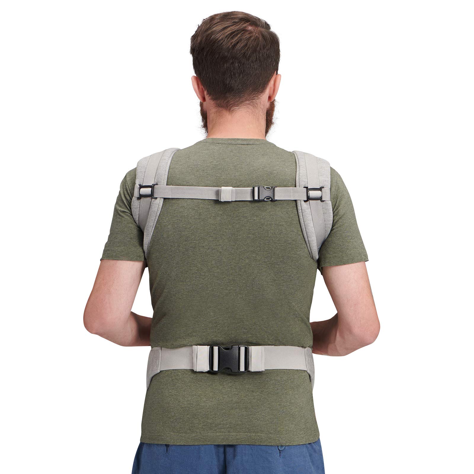 Kk Kinderkraft Mochila Portabebé Milo, Canguro, Ergonómico, Transpirable, Gris