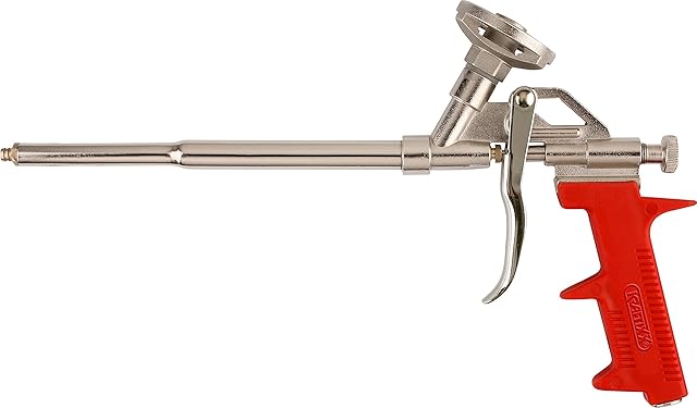kwb Pistolet do pianki poliuretanowej z metalu, profesjonalny pistolet dozujący z ergonomicznym uchwytem z tworzywa sztucznego