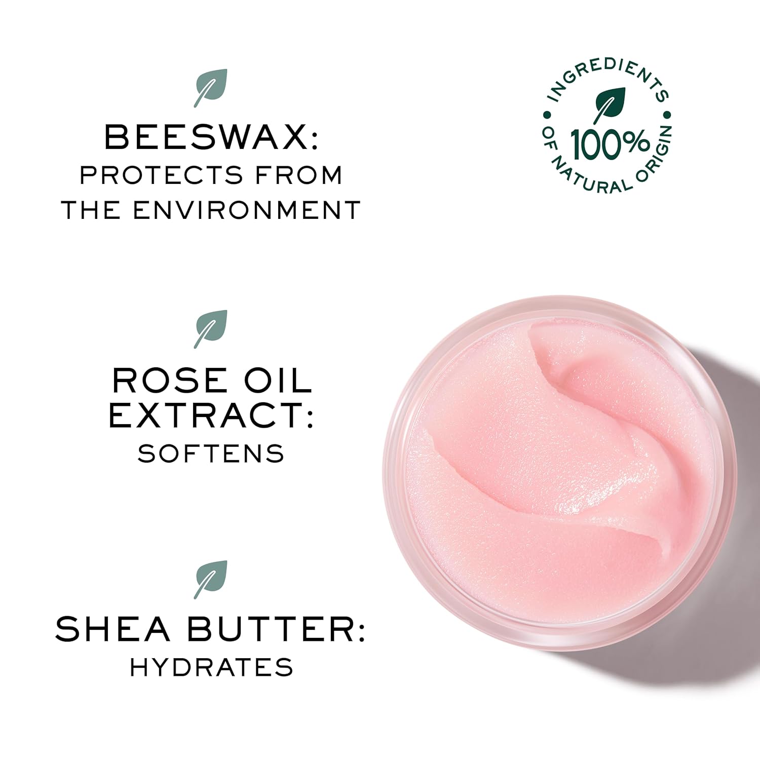 NUXE Very Rose Organic Lip Balm, 100% Natural Moisturizing Treatment for Dry Lips With Shea Butter & Beeswax, 0.52 Oz - Image 4