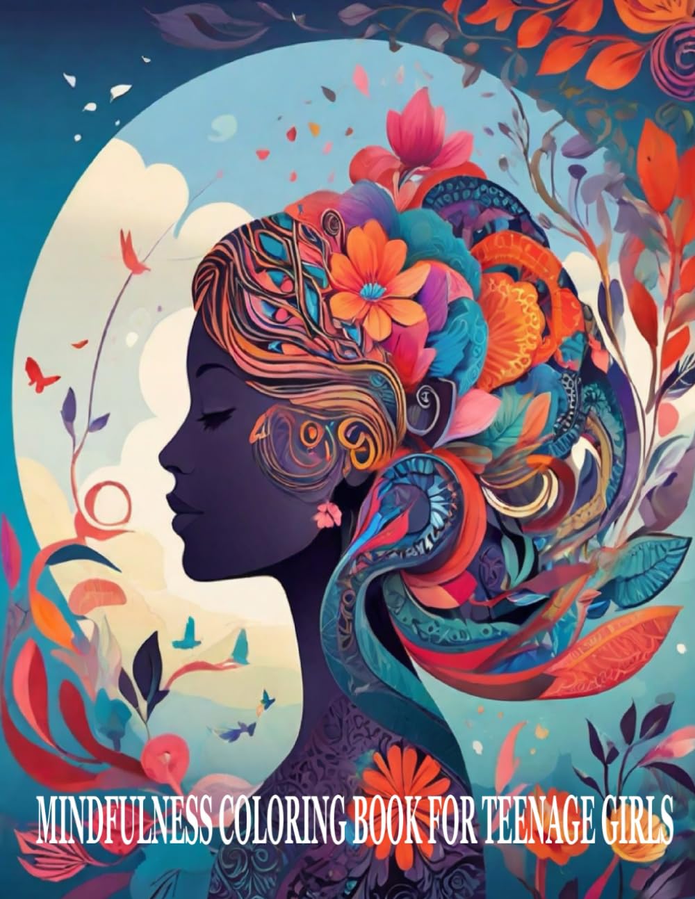 MINDFULNESS COLORING BOOK FOR TEENAGE GIRLS: Relaxing Coloring Book For Teenage Girls, Designs For Inspiration and Mindfulness.