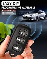 Vista 5 de Llavero de repuesto para Toyota Camry 2000 2001 2002 2003 2004 2005 2006 /2002-2006 Solara con FCC ID:GQ43VT14T (juego de 2)