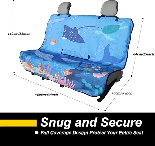 Miniatura 212 de Funda protectora de asiento de automóvil, para asientos delanteros, para entrenamiento de gimnasio, correr, nadar, playa y senderismo, impermeable