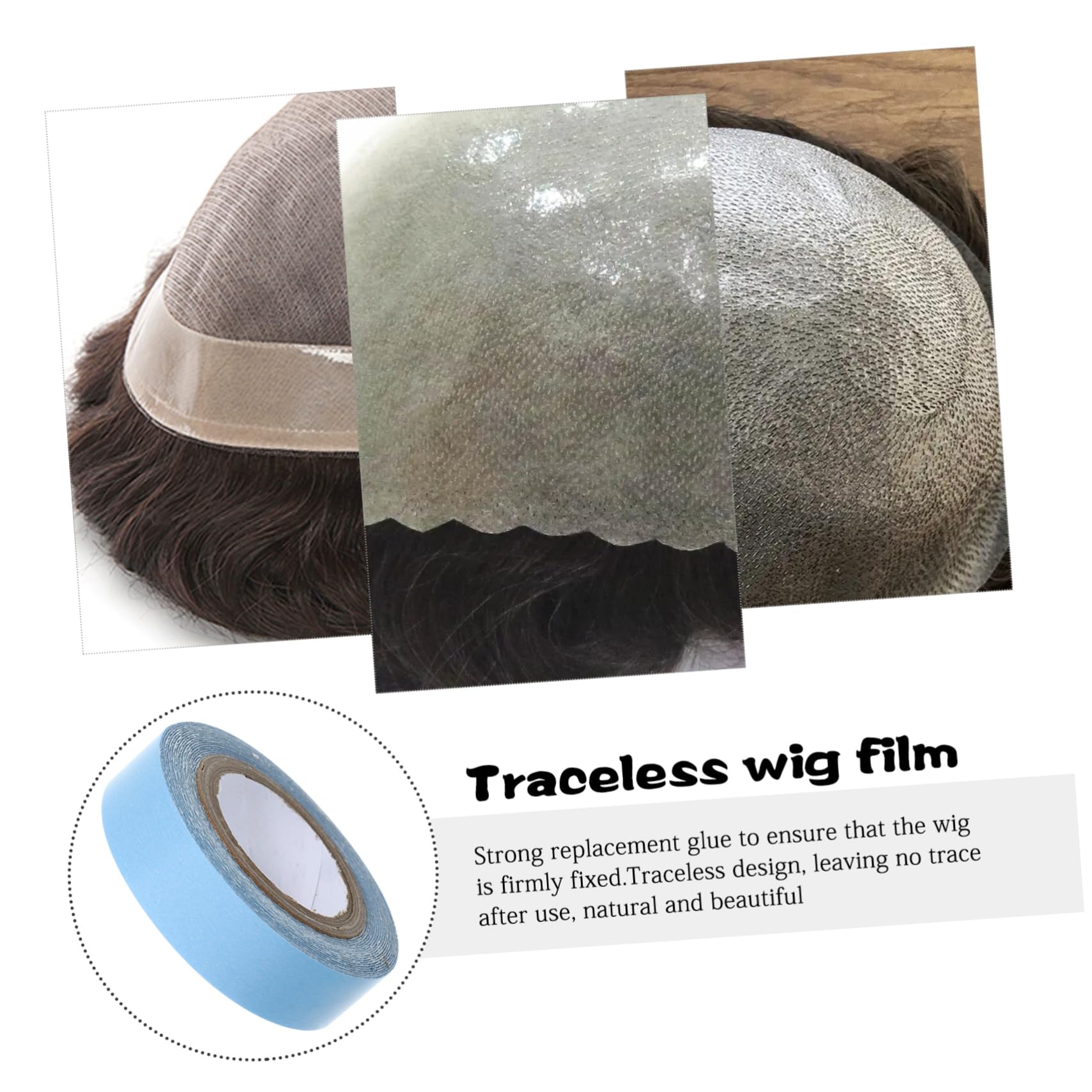 FOMIYES Wig Tape for Lace Wigs Hair Extension Tape Double Sided Glue Invisible Hold Gentle for Sensitive