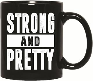 Gift for Workout Fitness Enthusiast to Achieve Fit and Strong Bodies 11oz 15oz Black Coffee Mug