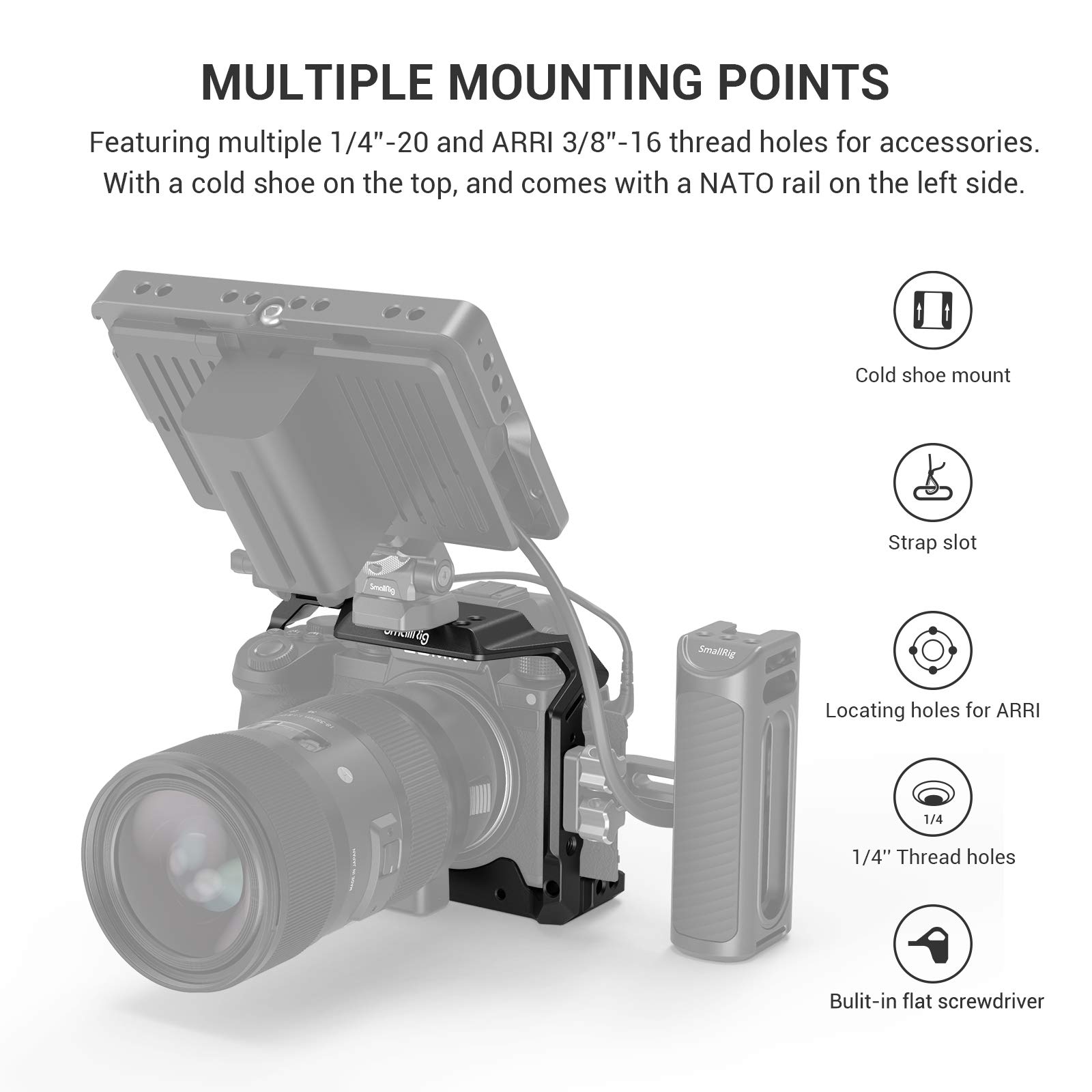 SMALLRIG S5 Cage pour Panasonic S5, Non Compatible avec S5 II - 2983