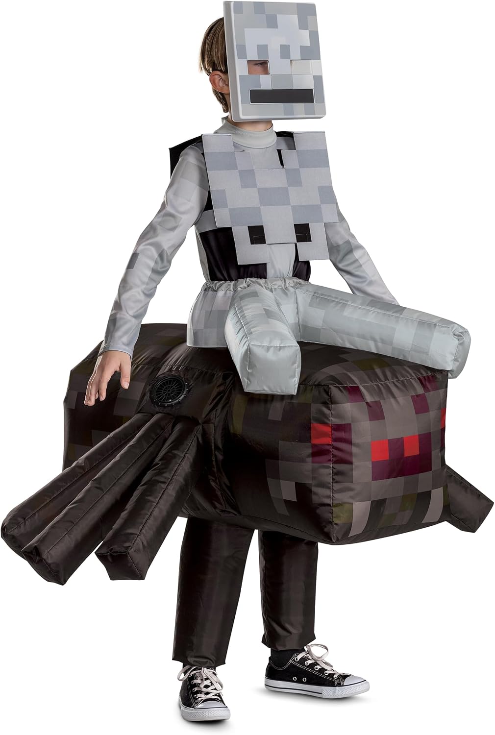 Disguise Minecraft Spider Jockey Inflatable Costume, Official Minecraft Inflating Ride One with Air Inflating Fan image 5
