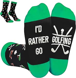 Golf Socks Funny Golf Gifts for Men Women, Christmas Gifts Stocking Stuffers for Adults Teen Boys Golfer Accessories