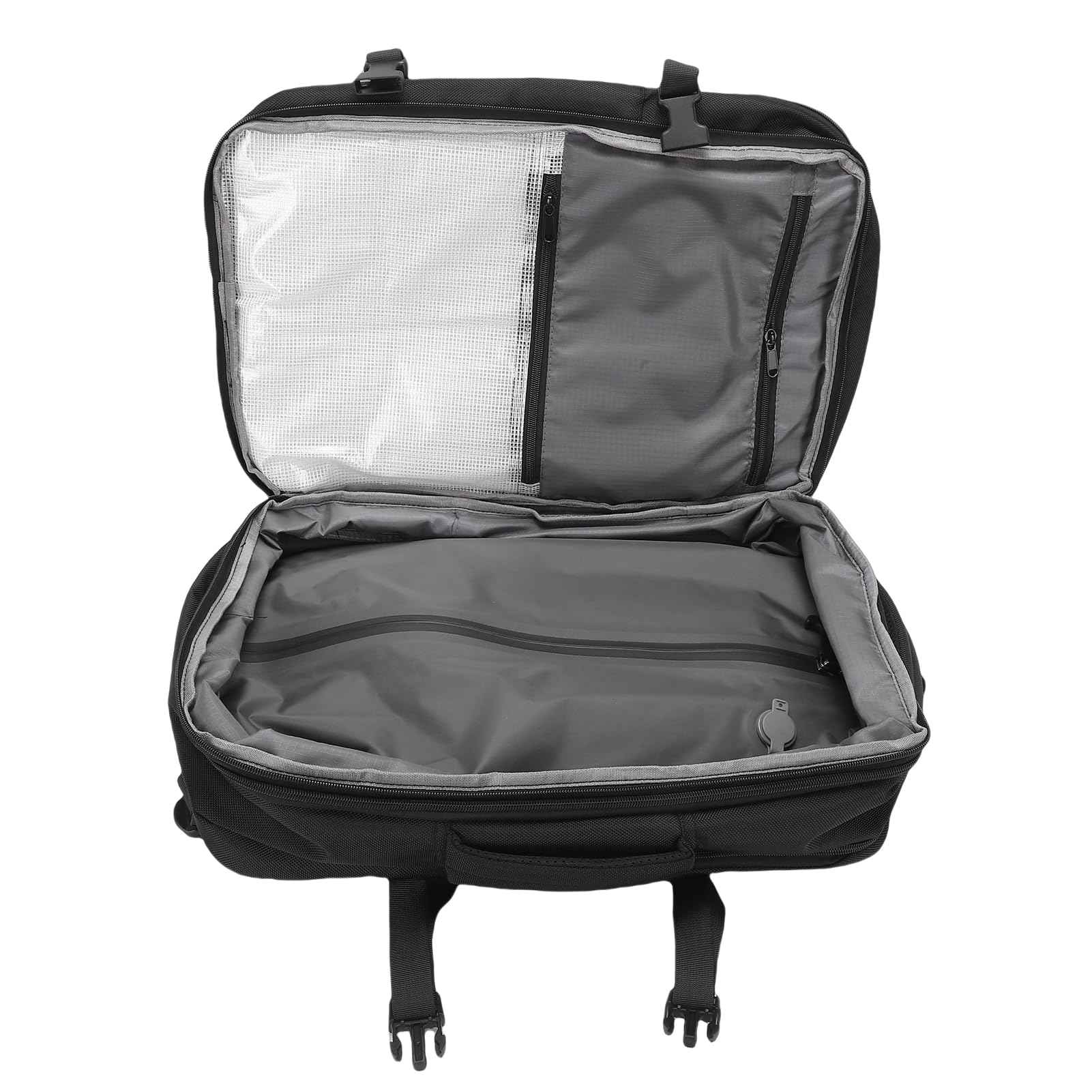 Zaino a Compressione Sottovuoto Convertibile con Cinghia per Bagagli, Lucchetto a Combinazione e Scomparto per Laptop da 15,6 Pollici, Viaggiatori, Blu