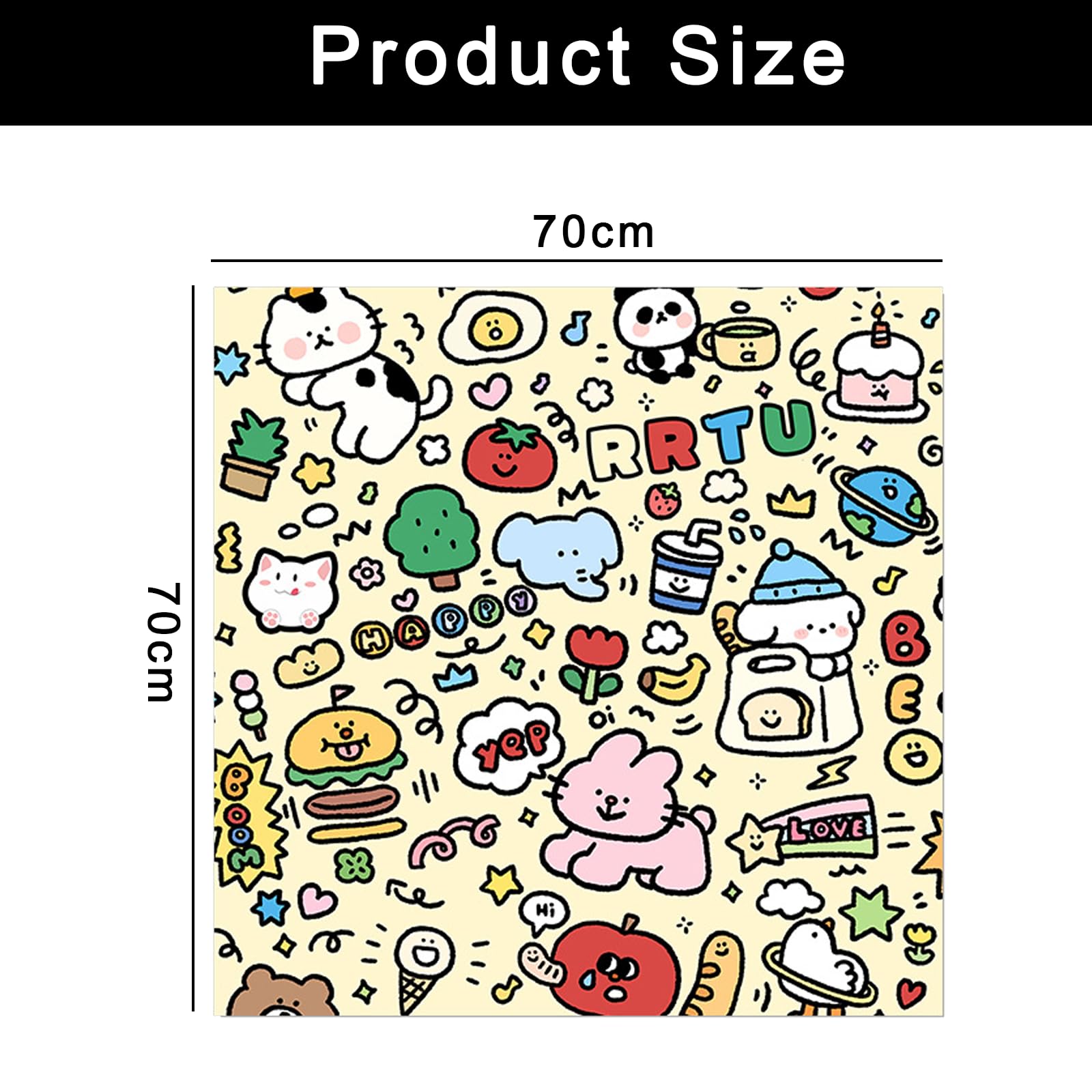 Cat Grooming Wrap, ściereczka do pielęgnacji kotów, samoprzylepna, 70 x 70 cm, odporna na ugryzienia i zarysowania, do przycinania pazurów, wiązania kotów, do pielęgnacji paznokci