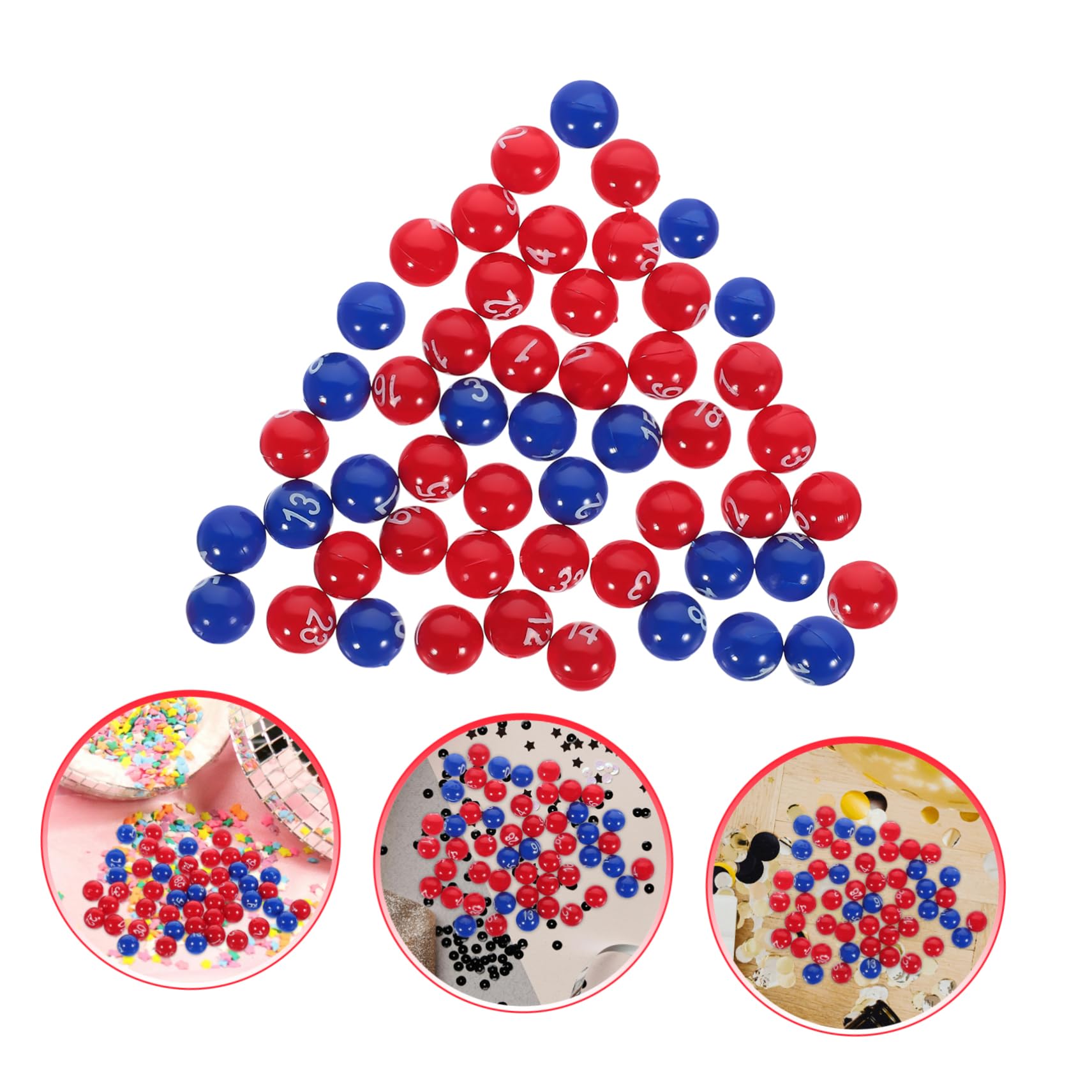 NAMOARLY Portable Plastic Bingo Balls 1 Pack Numbered for Easy Identification in Games