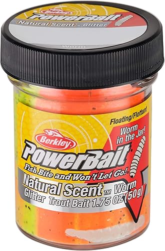 Vista 6 de Berkley PowerBait Natural Glitter Trout Fishing Dough Bait Chartreuse