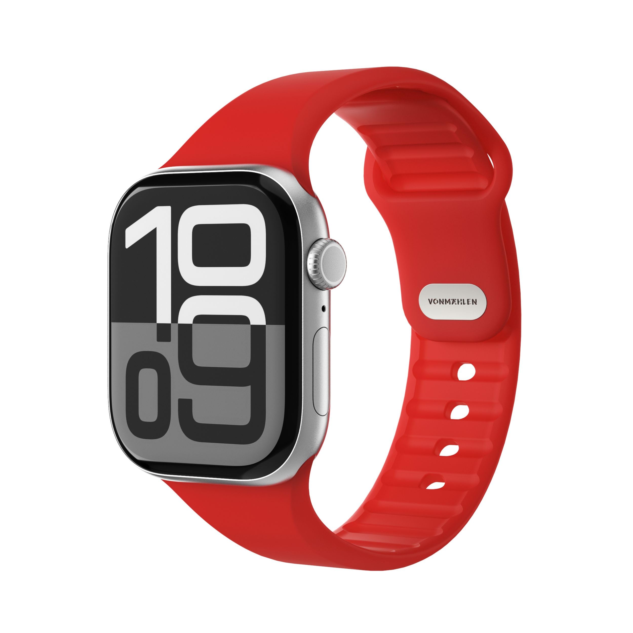 VONMÄHLEN Classic Band 2 – Verstellbares, atmungsaktives Armband aus recyceltem Silikon, wasserabweisend, rutschfest, kompatibel mit Apple Watch