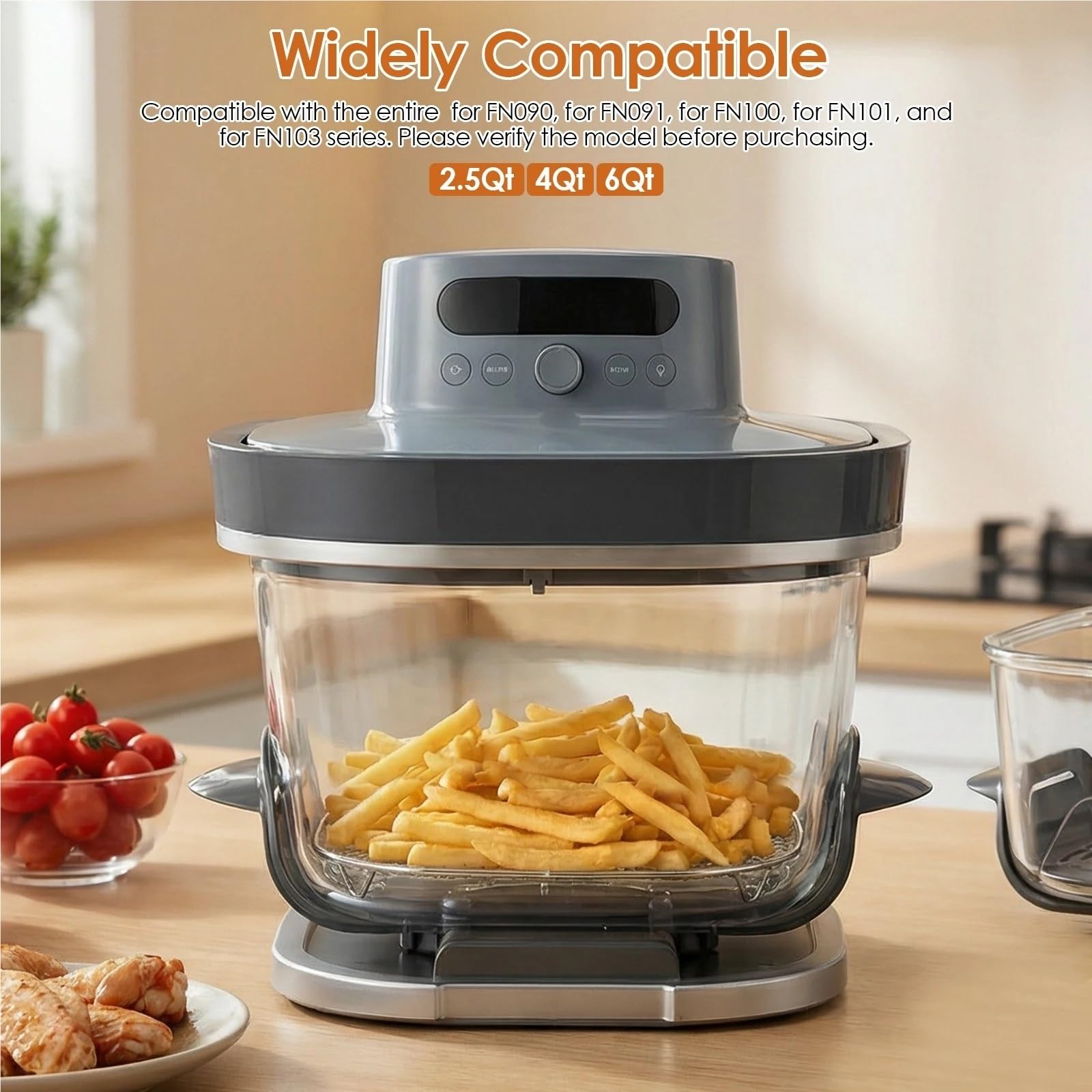 Rejilla Air Fryer Rejilla for freidora de Aire Acero Inoxidable