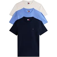 Tommy Jeans Uomo T-Shirt Maniche Corte Confezione da 3 in Cotone