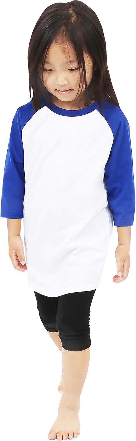 Hat and Beyond Kids Raglan 3/4 Sleeves Baseball T Shirts Baby Tees School Uniforms