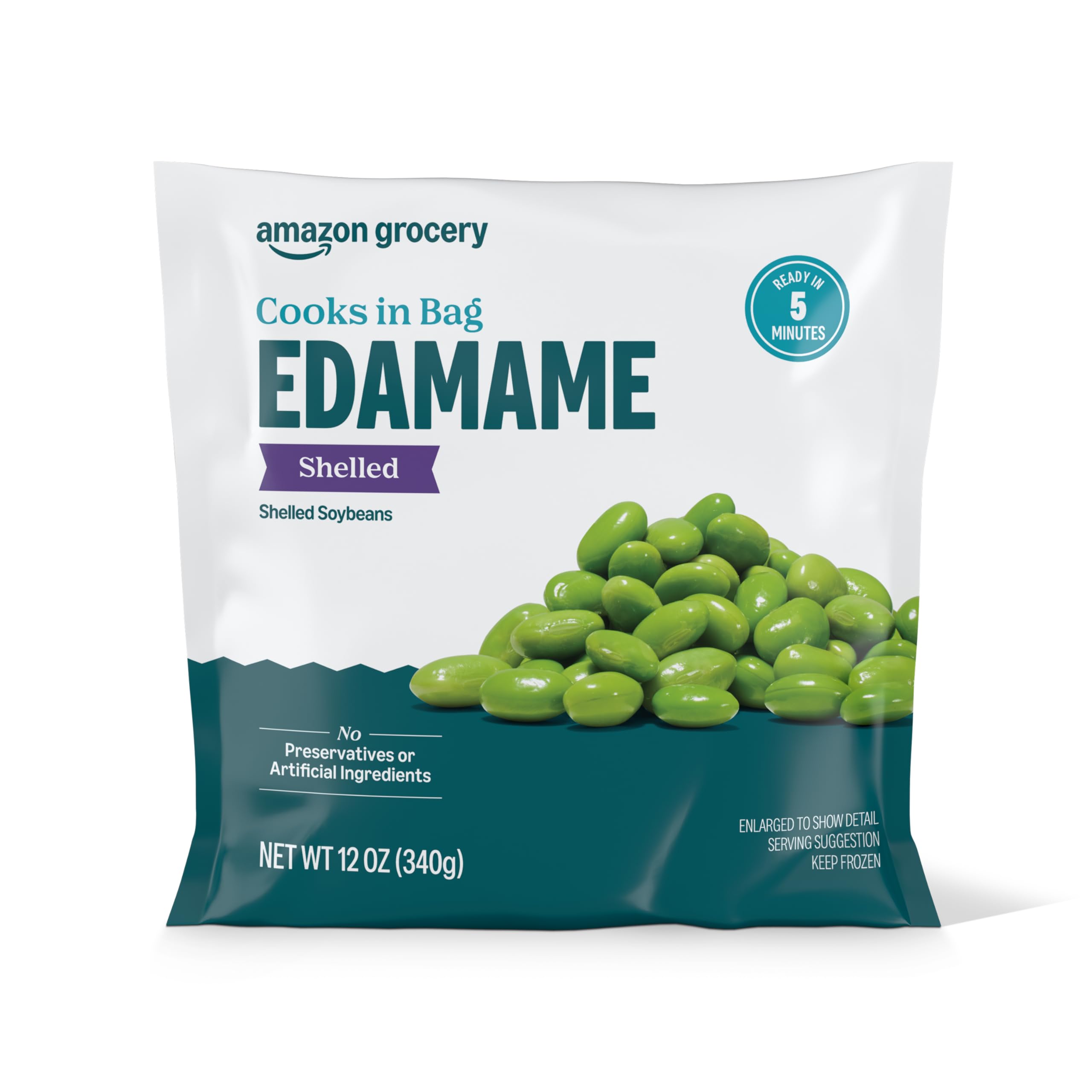Amazon.com: Amazon Grocery, Shelled Edamame, 12 Oz, Frozen