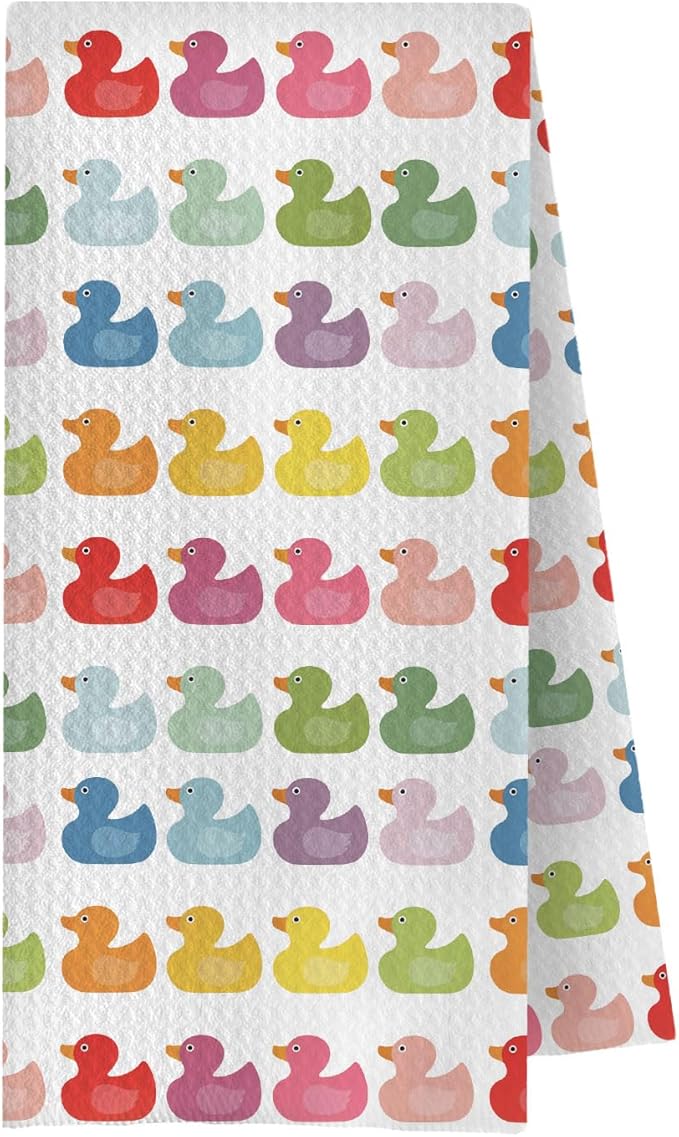 GCFET Colorful Duck Hand Towels Kids Hand Towels for