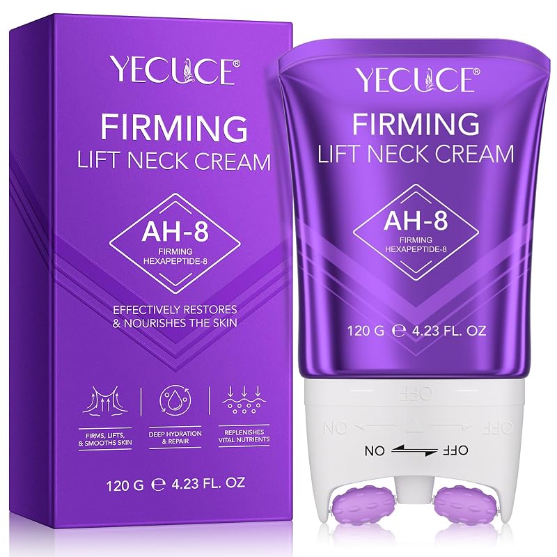 Creme para pescoço BPOMTFDO com aplicador roll-on e AH-8, 120 g