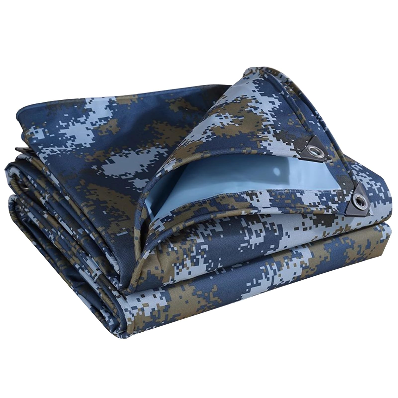 Lona de camuflaje impermeable con esquinas reforzadas y alta densidad