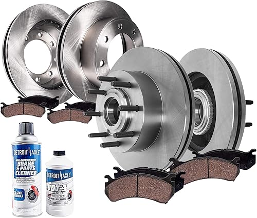 Miniatura 16 de Detroit Axle - Kit de frenos para 2005-2010 Scion TC Rotores de freno de disco delantero y trasero pastillas de freno de cerámica con hardware 2006