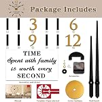 VANGOLD Wall Clock for Living Room Decor
