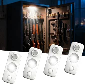 Motion Activated Gun Safe LED Light Bar, 1000LM Stepless Dimmable, Battery Powered
