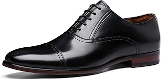 Sponsored Ad - DESAI Classic Oxford Dress Shoes Mens Formal Business Lace-up Full Grain Leather Shoes for Men
