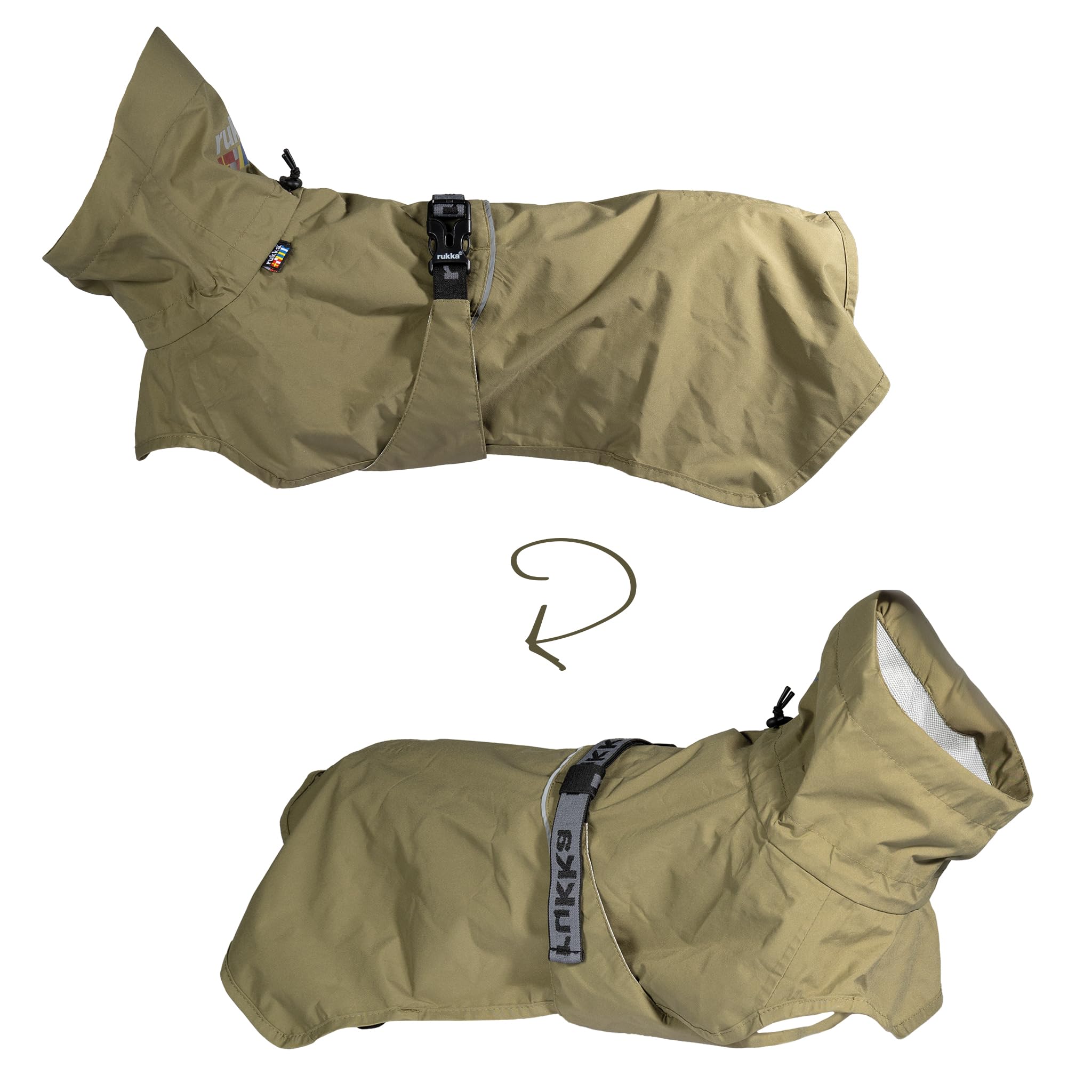 Rukka® Regenmantel Ripple Raincoat - Funktions Regenjacke für den Hund (65.0, Zentimeter)