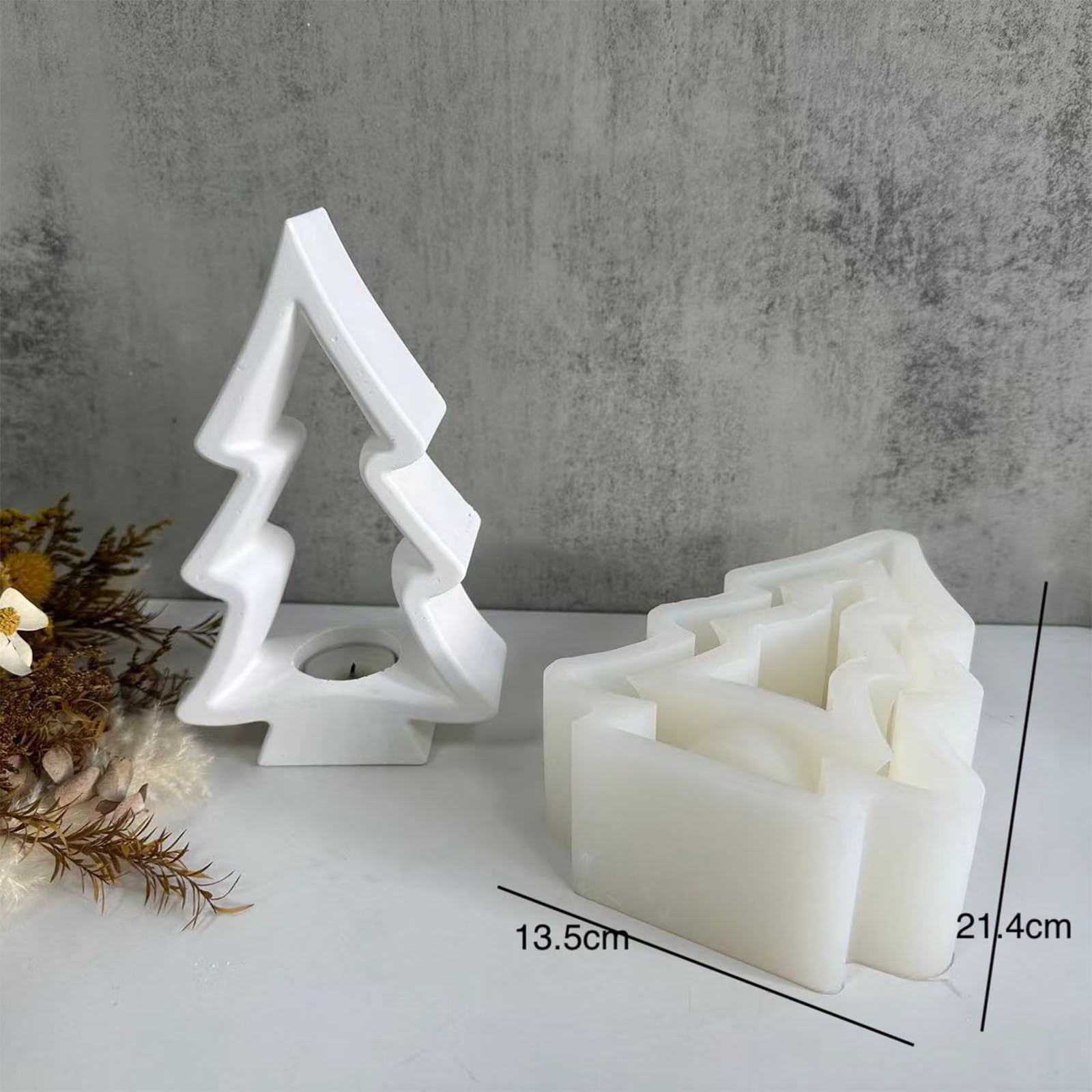 Simpatico albero di Natale candeliere stampi in silicone stampo gesso ornamento tavolo portacandele stampo soggiorno