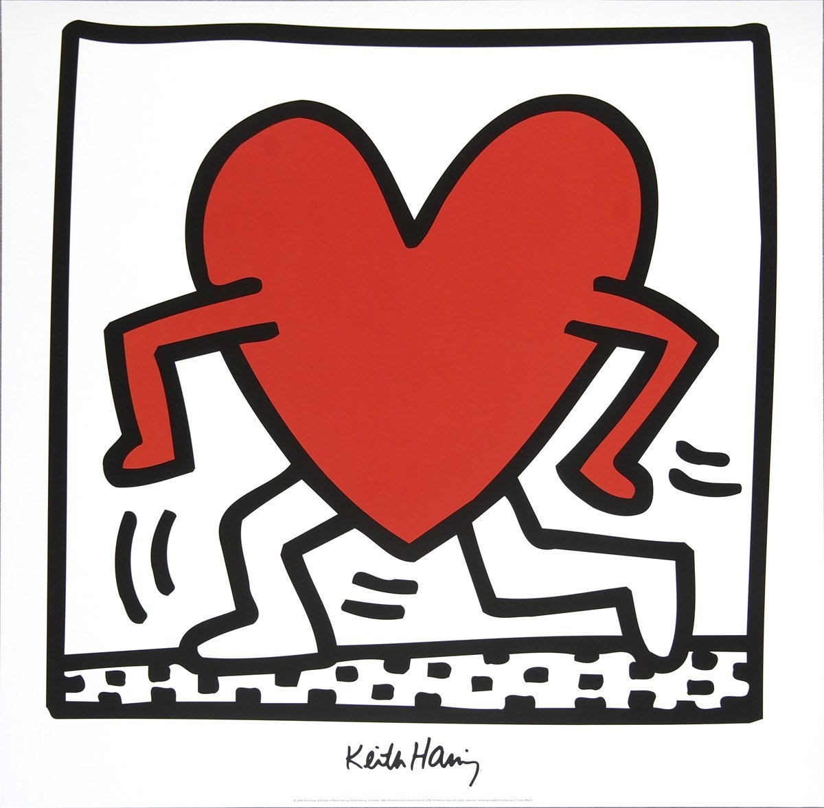 Amazon.co.jp: KEITH HARING Untitled (1984) 27.5