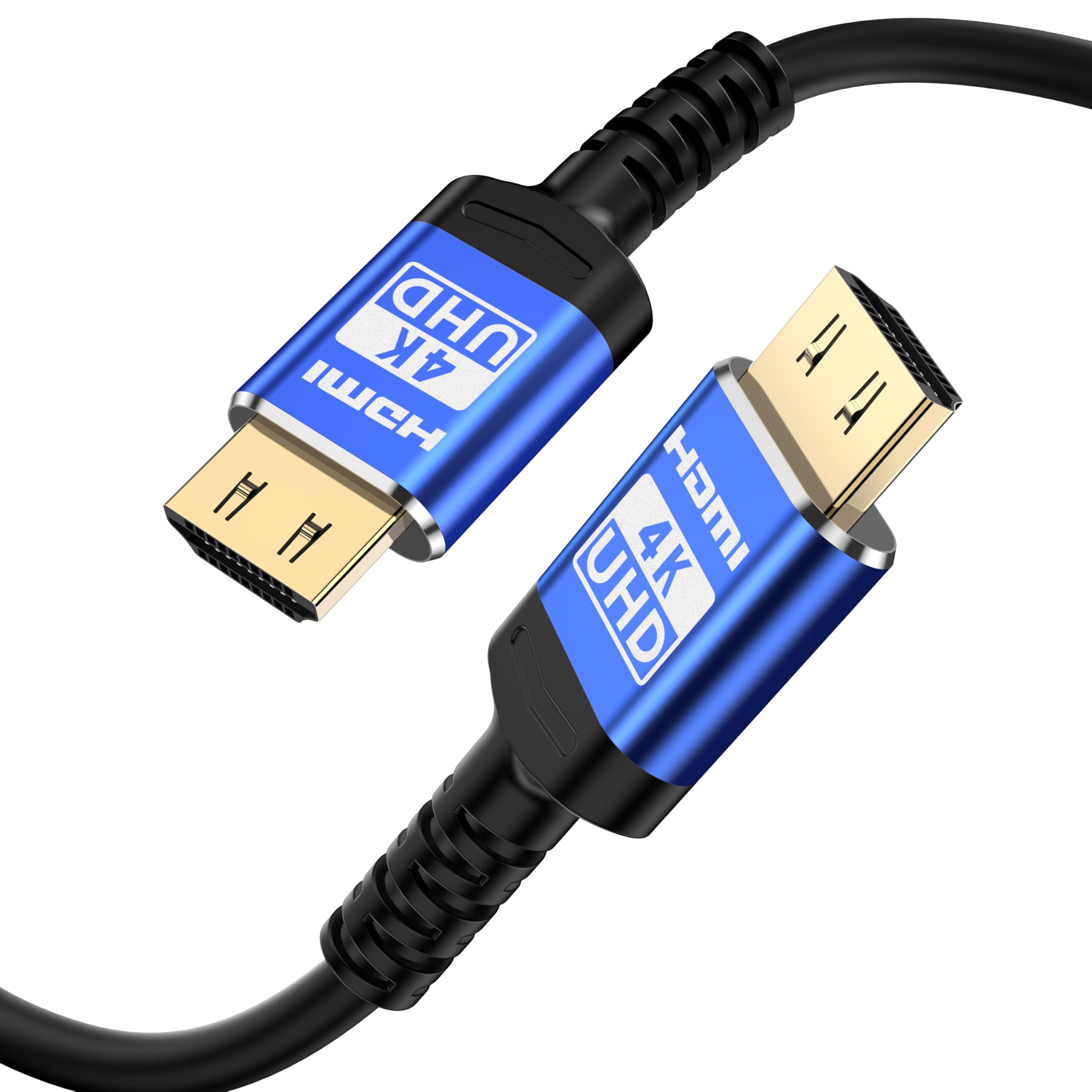 Adrenenjoyer 18Gbps hdmi Cables 3ft with Gripping Connectors,4k Ultra high Speed Ethernet 2.0 Flexible Cord Support 4K@60Hz 4:4:4 HDR,HDCP2.2,ARC,3D