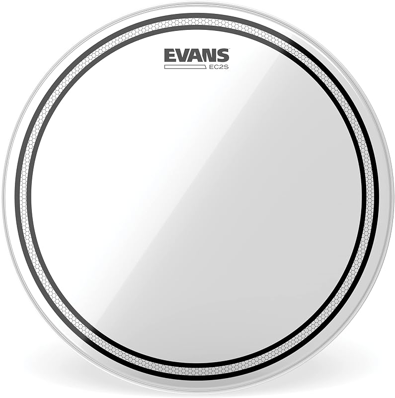 Evans EC2S Parche transparente para tambor Tom de 14 pulgadas | Los parches de tom transparentes Evans EC2S ofrecen un tono enfocado, armónicos controlados, un ataque consistente y un rendimiento duradero.