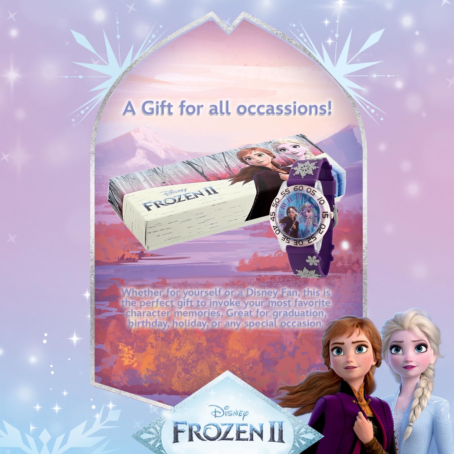 Disney Frozen Kids' Plastic Time Teacher Analog Quartz 3D Strap Watch - Image 6