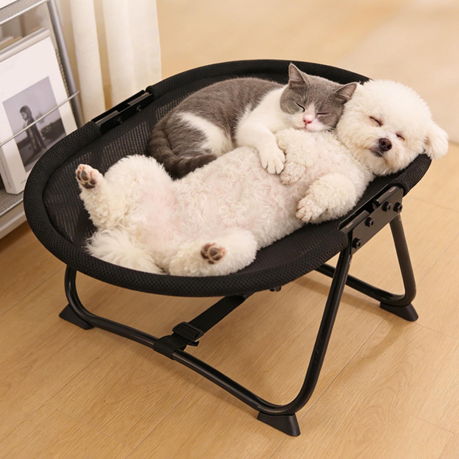 Genérico Lit pour Chien | Portable Respirant antidérapant | 57 x 41 x 26 cm Lit pour Chiens d'extérieur pour Animaux de Compagnie, Chats, Chiots, Dormir, se Reposer et Camper en Plein air