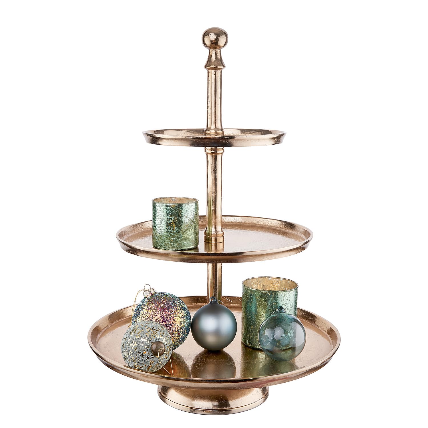 BUTLERS 3-stufige Etagere ø 45x66 cm Aluminium - Banquet -