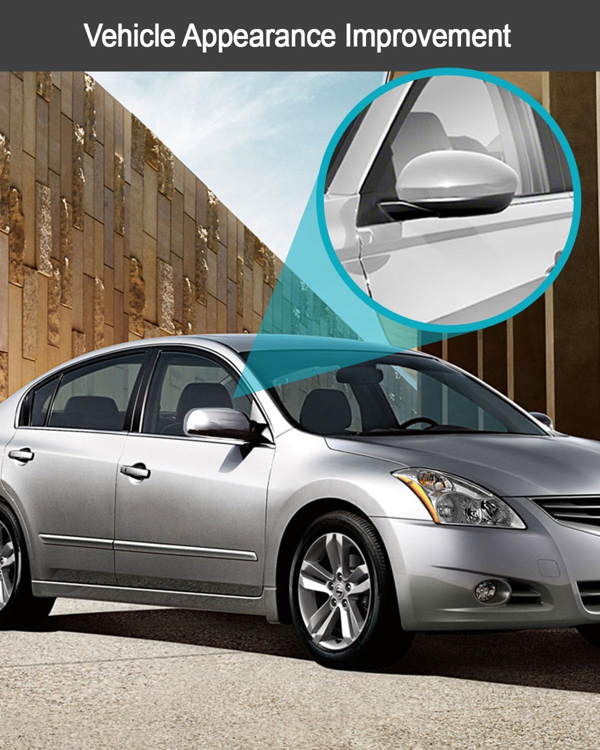 TIKSCIENCE Mirror Cap Left Driver Side Fit For Nissan Altima Sedan 2013 2014 2015 2016 2017 2018 Replace 96373-3TH0A, Mirror Cover Replacement Silver