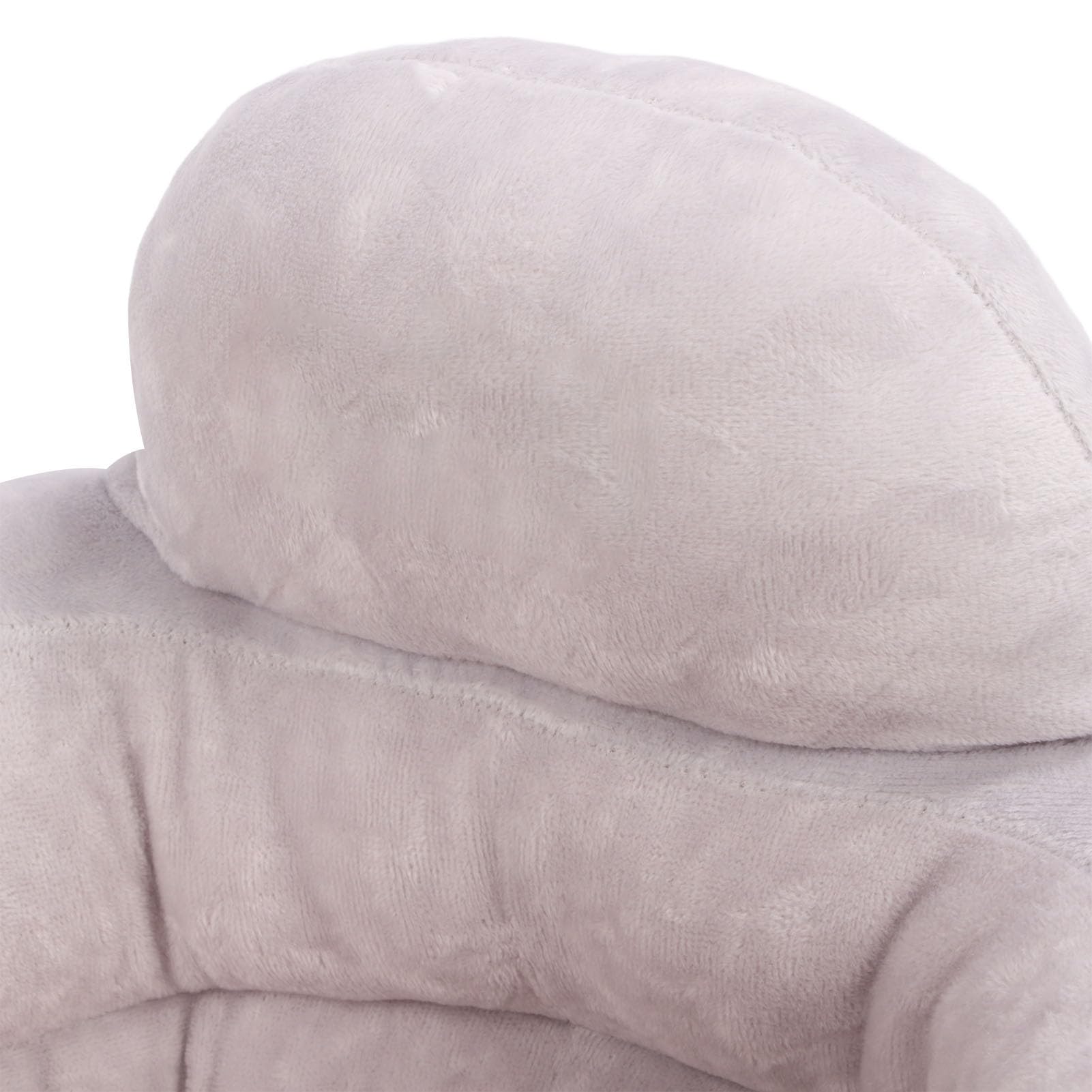 Naroote Asiento de Apoyo para Bebés Silla Suave de Dibujos Animados Lindos para Sentarse Cómodo Soporte de Terciopelo para Bebés y Niños Pequeños 52 X 45 X 36 Cm (Hámster gris)