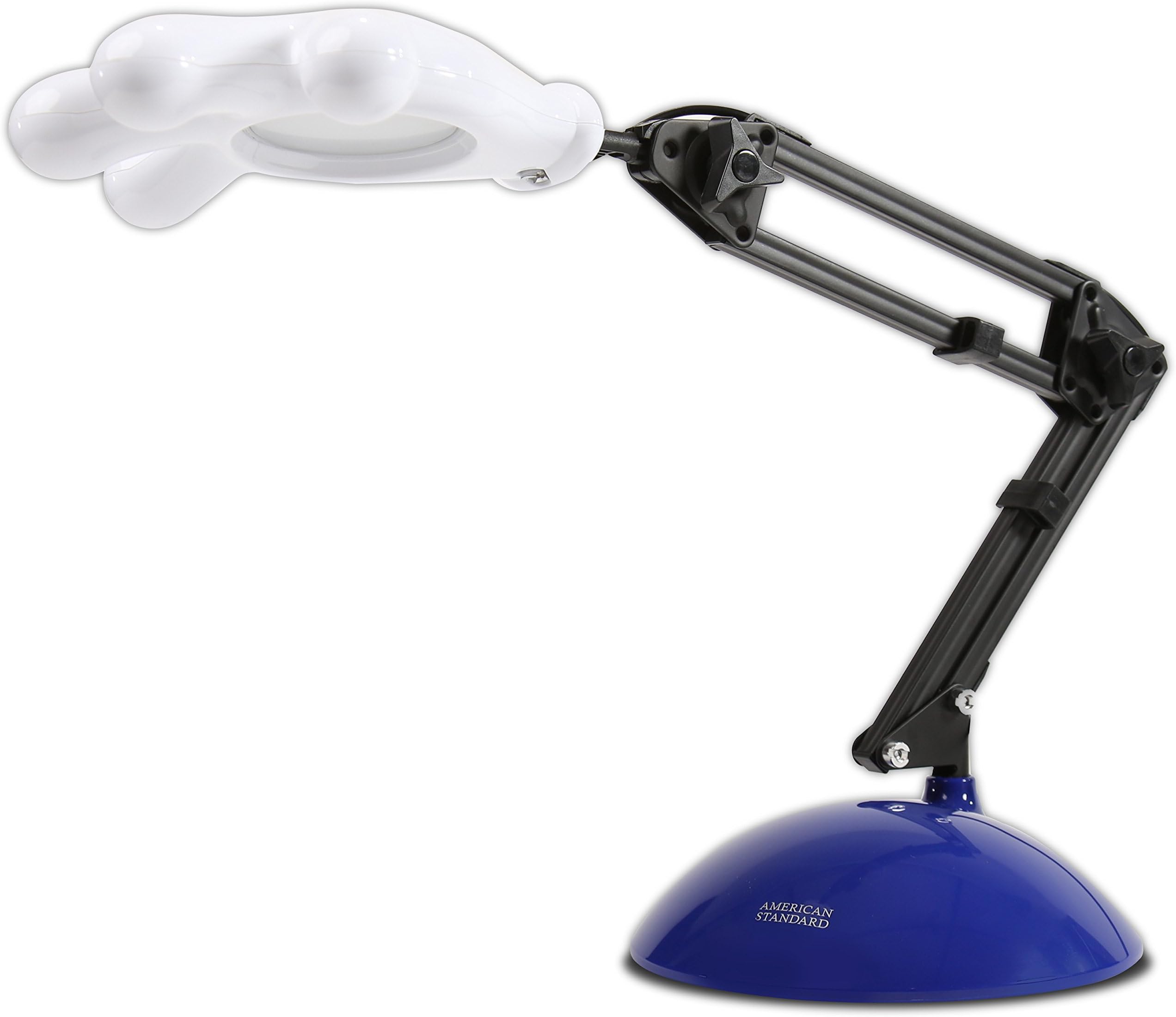 American Standard Cartoon LED Desk Lamp for Kids & Adults, White Glove, Blue Mickey Hand Desktop Light with Adjustable Angle for Child's Bedroom, Office, Classroom, College Dorm, Playroom, Study