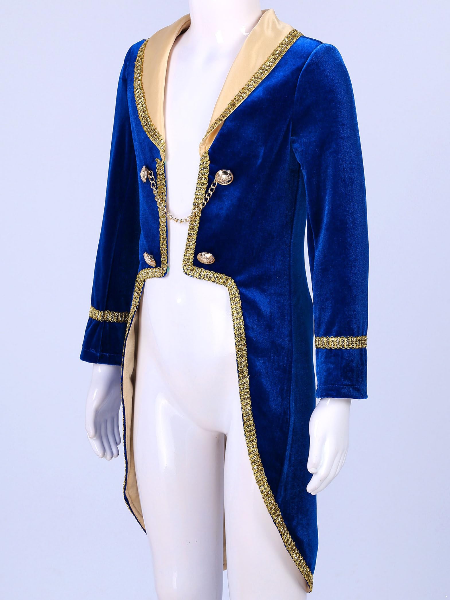 Garçons Gothique Steampunk Corset Halloween Royal Court Prince Manteau À Manches Longues Victorien Queue De Pie Veste 12 Mois - 14 Ans