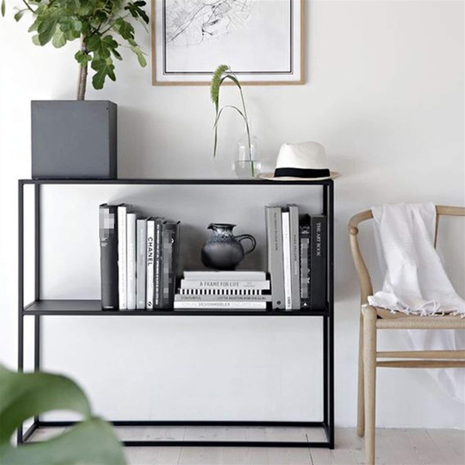 Amazon｜2段収納コンソールテーブル、棚付きホーム狭い玄関