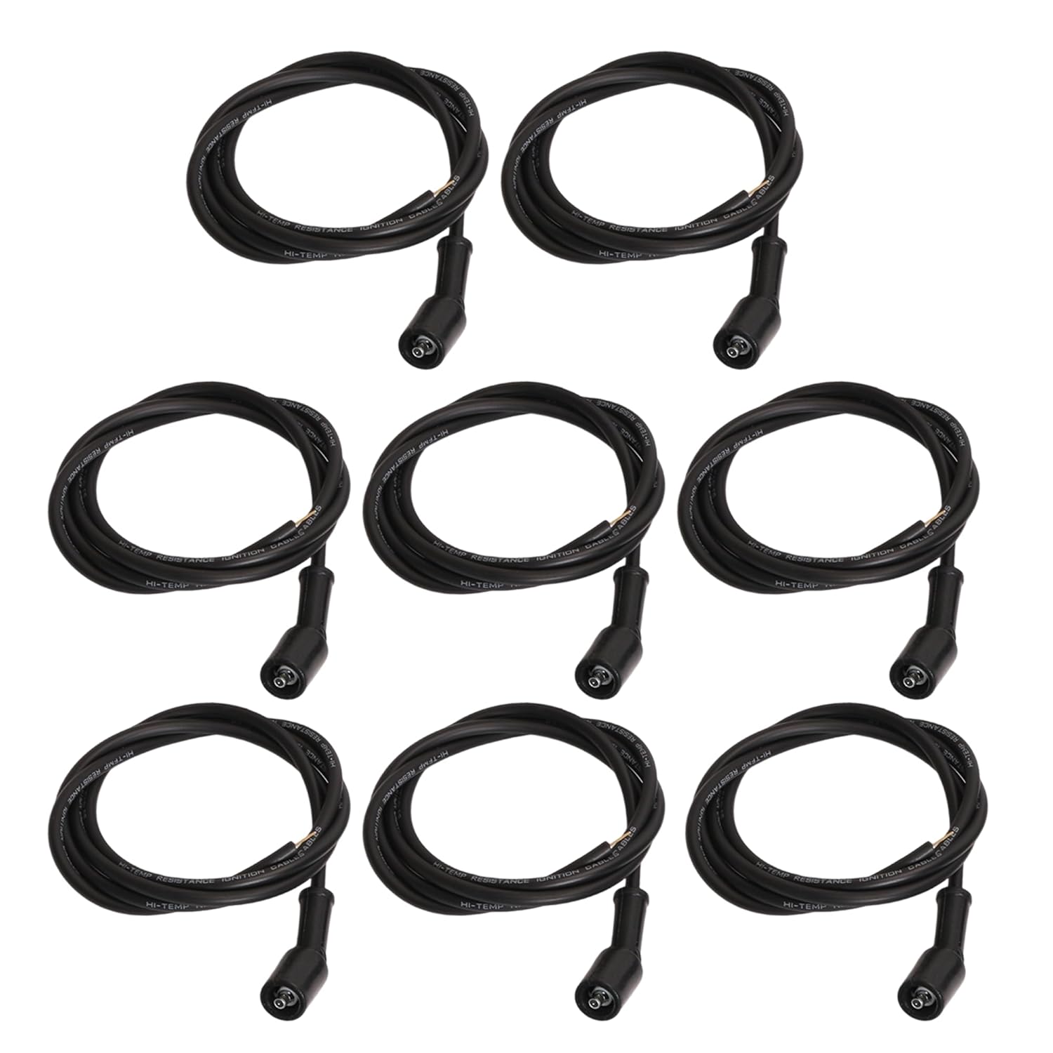 5ft Spark Plug Wire Set for LS, for LT, for LS1/LS2/LS3/LQ4/LQ9/LM7/LM4/LS6/LC9/LY6/LH8/LMG/L99, Coil Spiral Core Straight 90 135 Boots, #5.3/5.7/6.0/6.2L# Replace for 551083