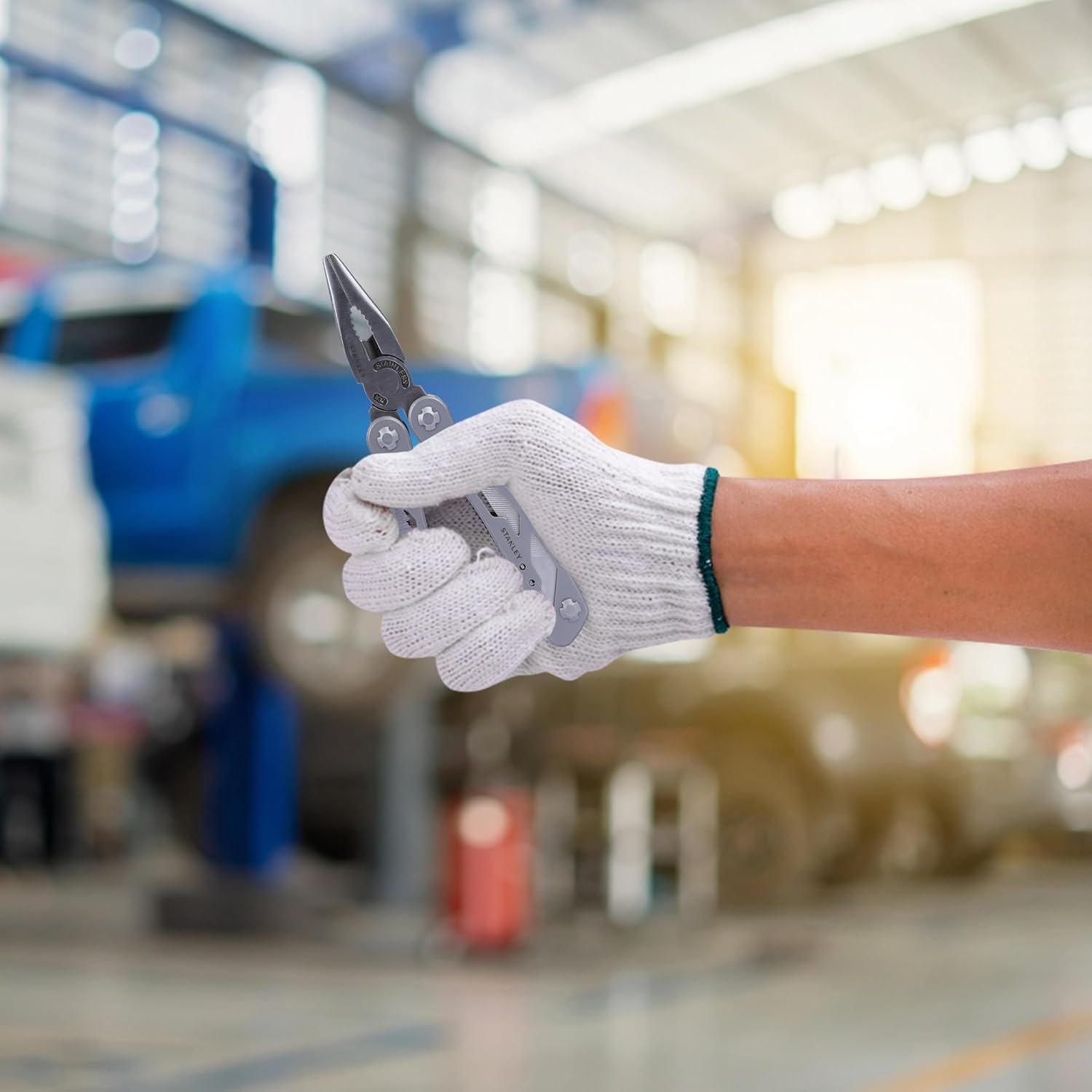 STANLEY Multitool, 12-in-1, Stainless Steel, Black Pouch (84-519K)