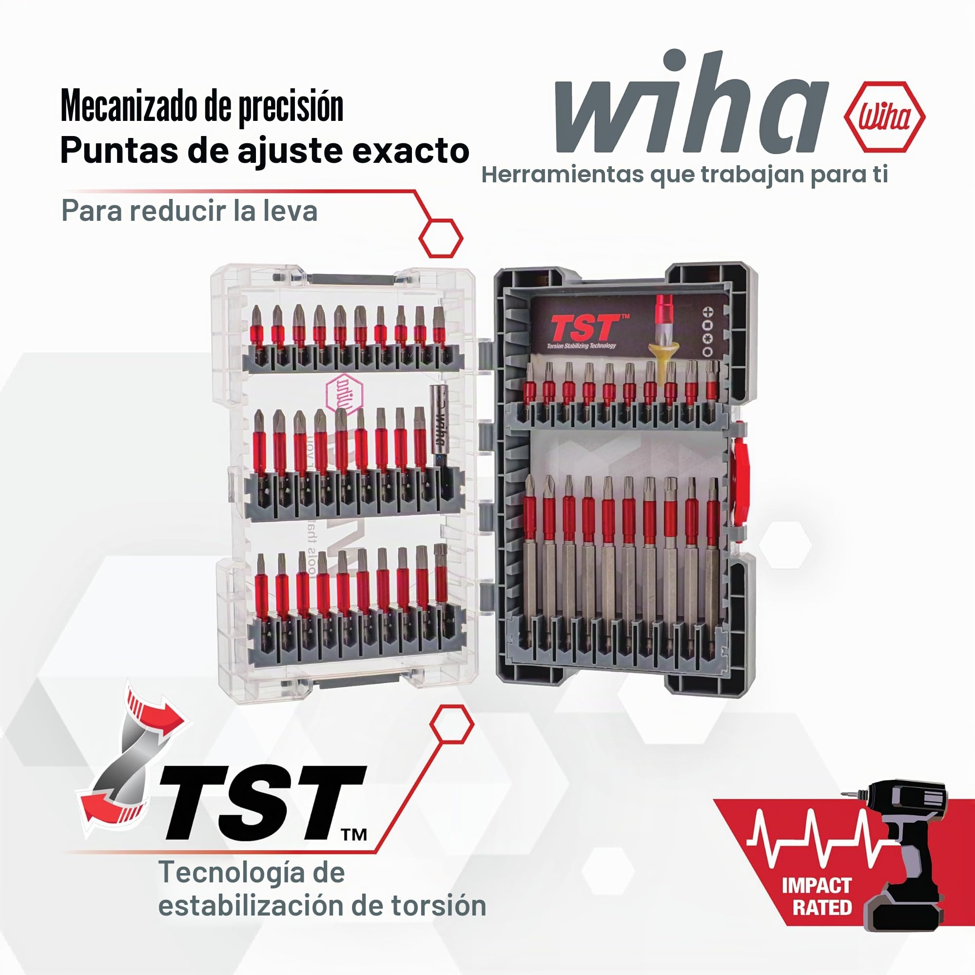 Wiha 76885 Juego de brocas de impacto MaxxTor de 50 piezas