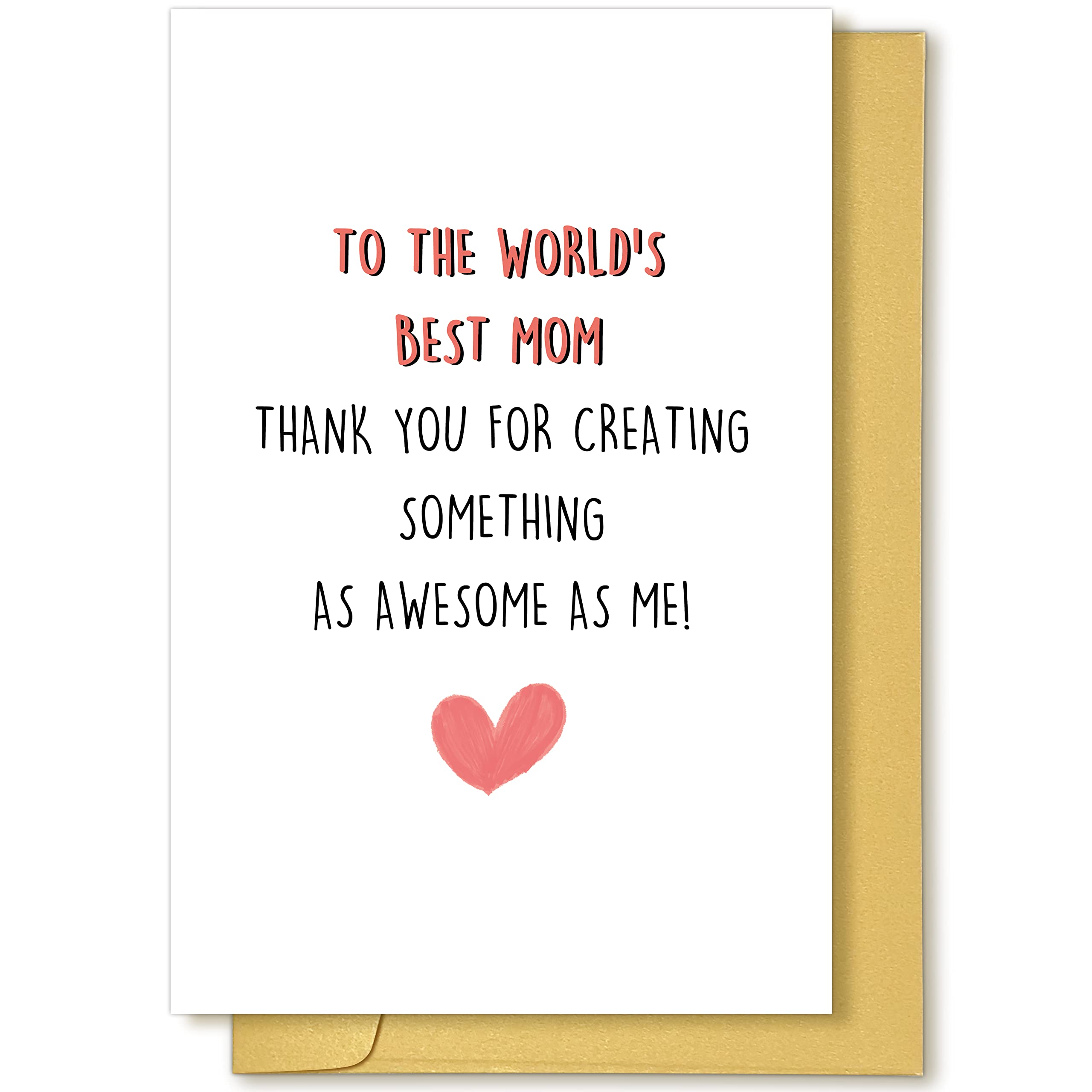 Amazon.com: Funny Mothers Day Card for Mom, Mother's Day Card from Son  Daughter, Humorous Birthday Greeting Card, Best Mom Card : Electronics