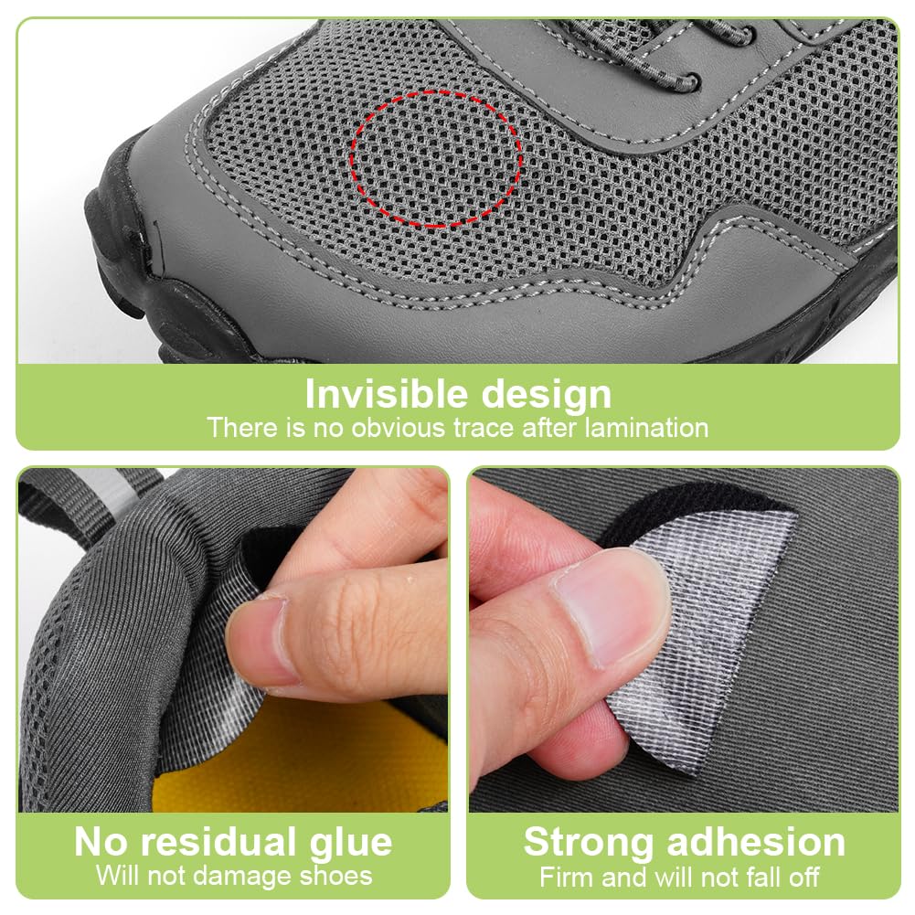 Flintronic Tallone Scarpe, Riparazione del Foro Scarpa Aautoadesiva, Adatta Maggior Parte Scarpe, Adatte per punte e talloni