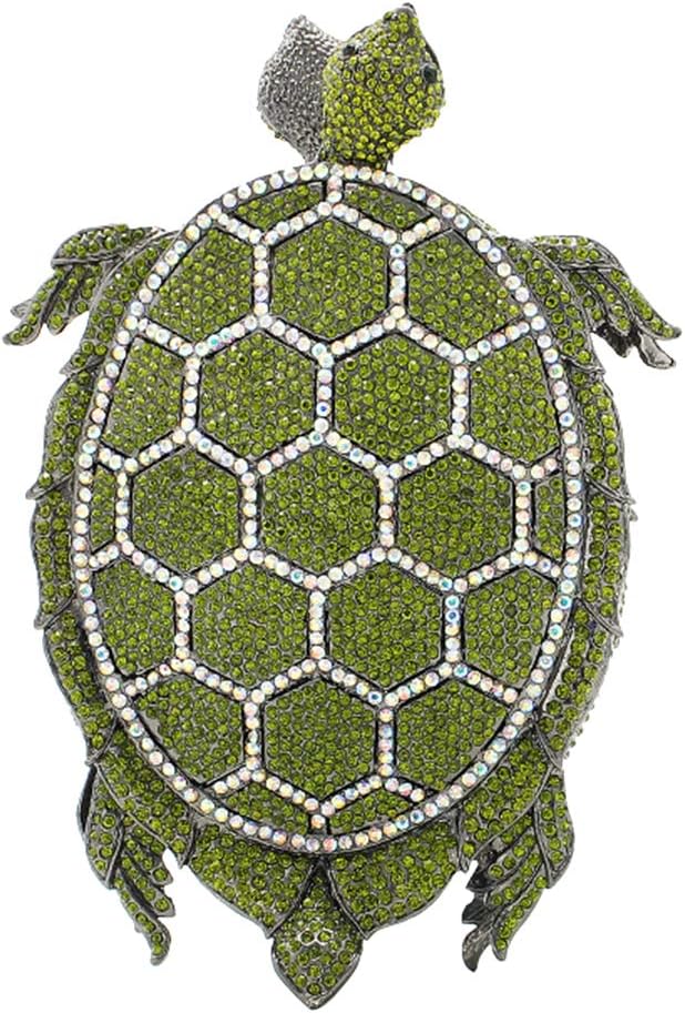 Ladies Diamond Clutch-Purse Chain Wedding Women Evening-Bag Rhinestone Luxury-Handbag Turtle