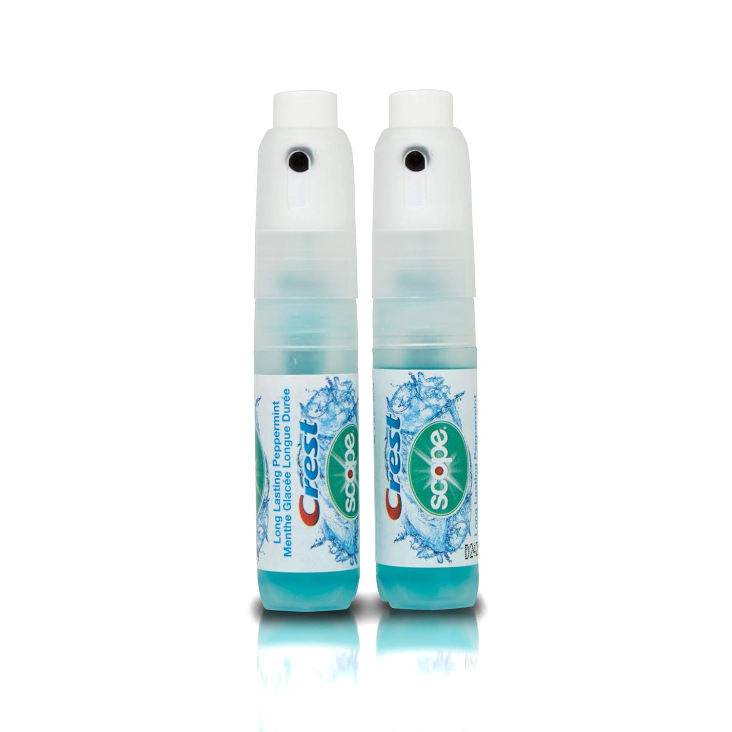 Crest Breath Mist with Scope Long Lasting Peppermint 2 7mL Bottles : Beauty & Personal Care