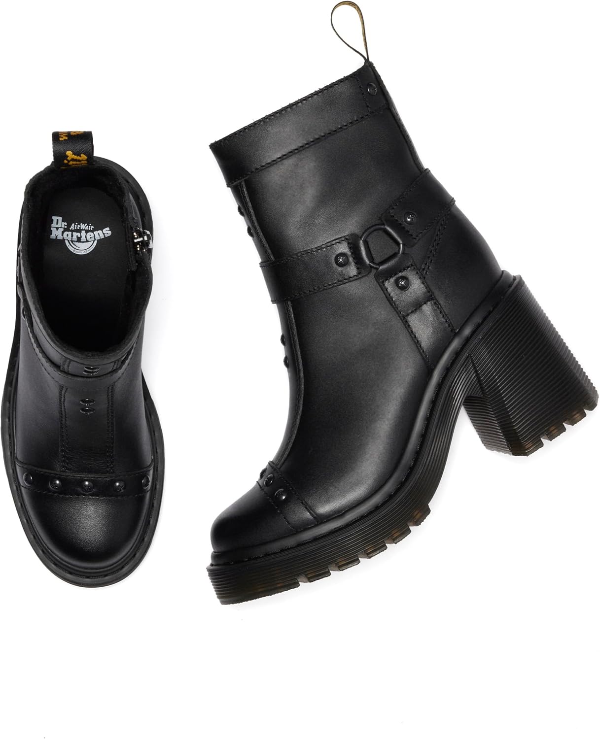 Dr. Martens Women's Spence Harness Flare Heel Leather Chelsea Boots - Image 5