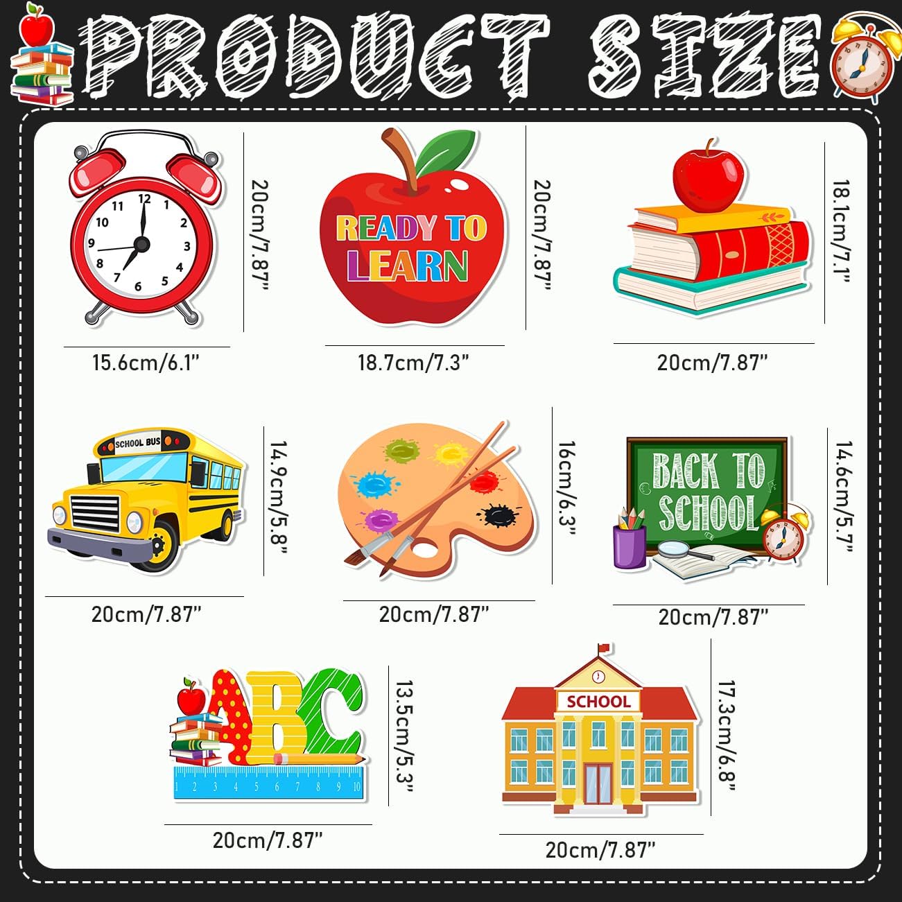 Back to School Decorations Pencil Banner for Classroom image 2