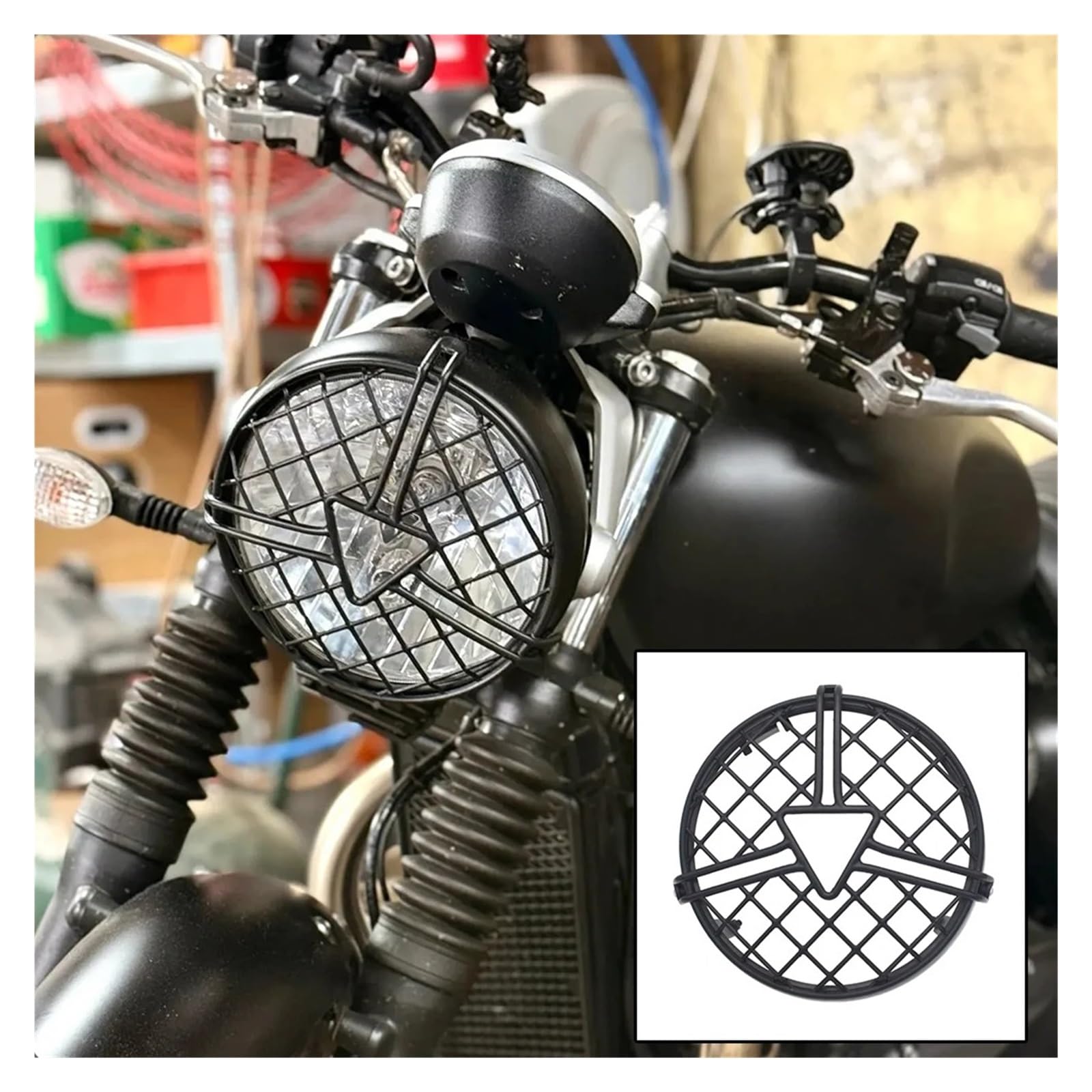 Scheinwerferschutz Motorrad Für Triumph Für Bonneville T100 T120 Motorrad Zubehör Scheinwerfer Protector Grille Mesh